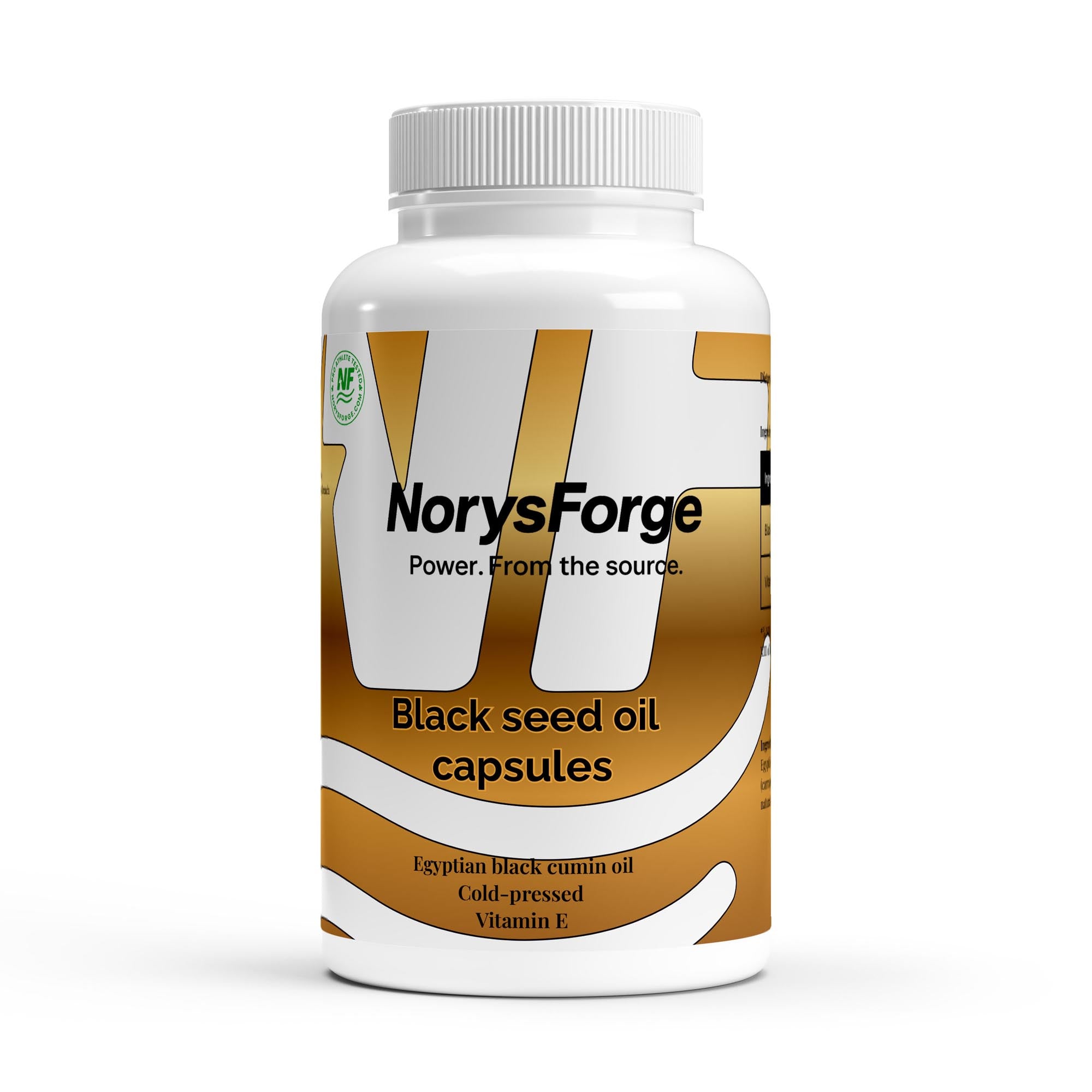 Egyptian Black Seed Oil | 240 Vegan Softgels with Vitamin E - NorysForge