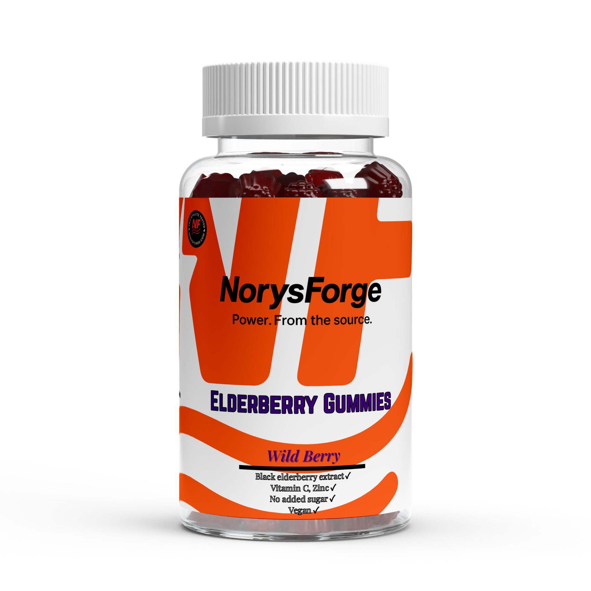 Elderberry + Vitamin C + Zinc Gummies | 60 Immune Support Gummies - NorysForge