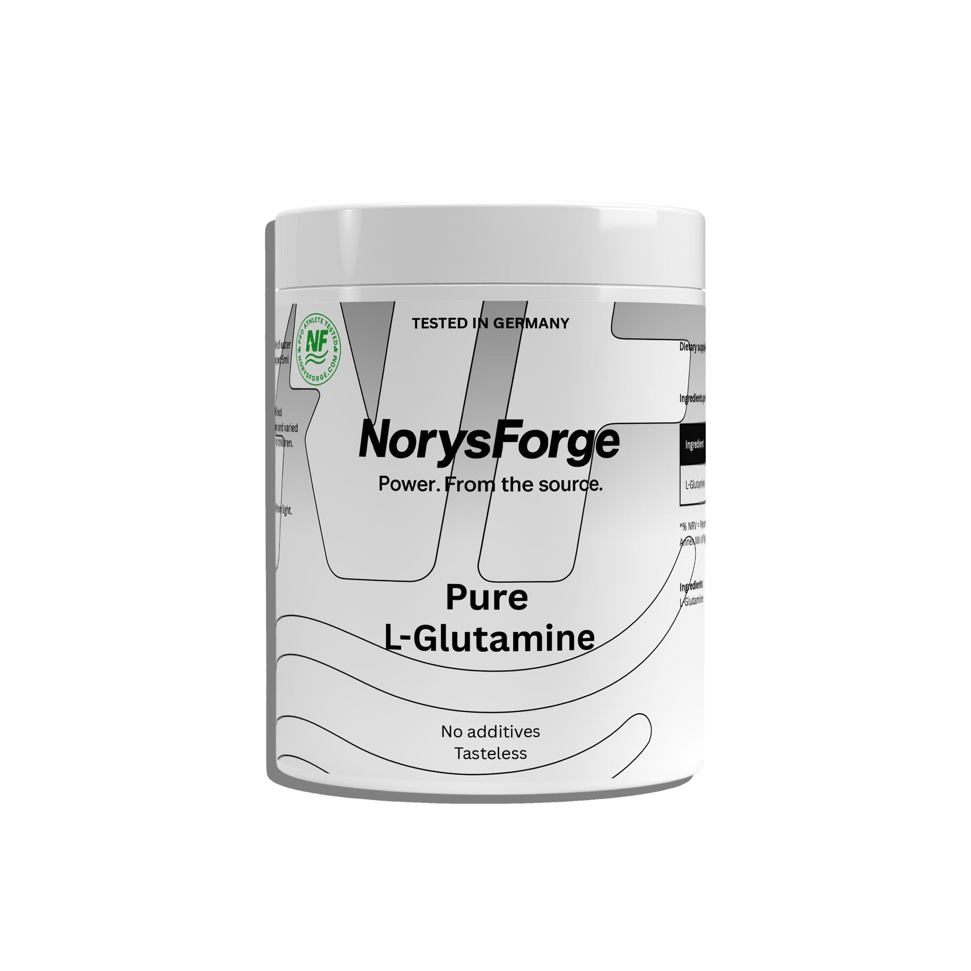 L-Glutamine Powder | 500g Pure Recovery Amino - NorysForge