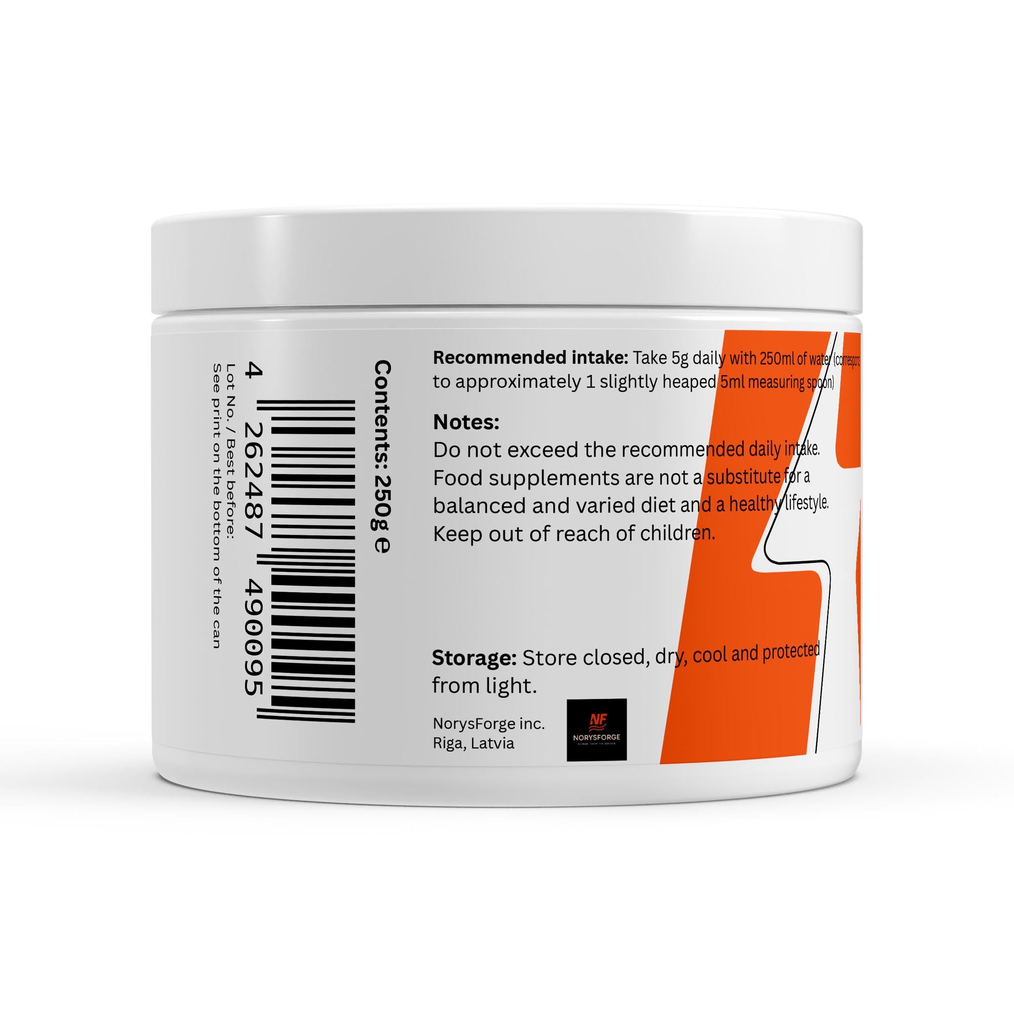 L-Taurine Powder | 250g | Focus, Energy & Muscle Recovery - NorysForge