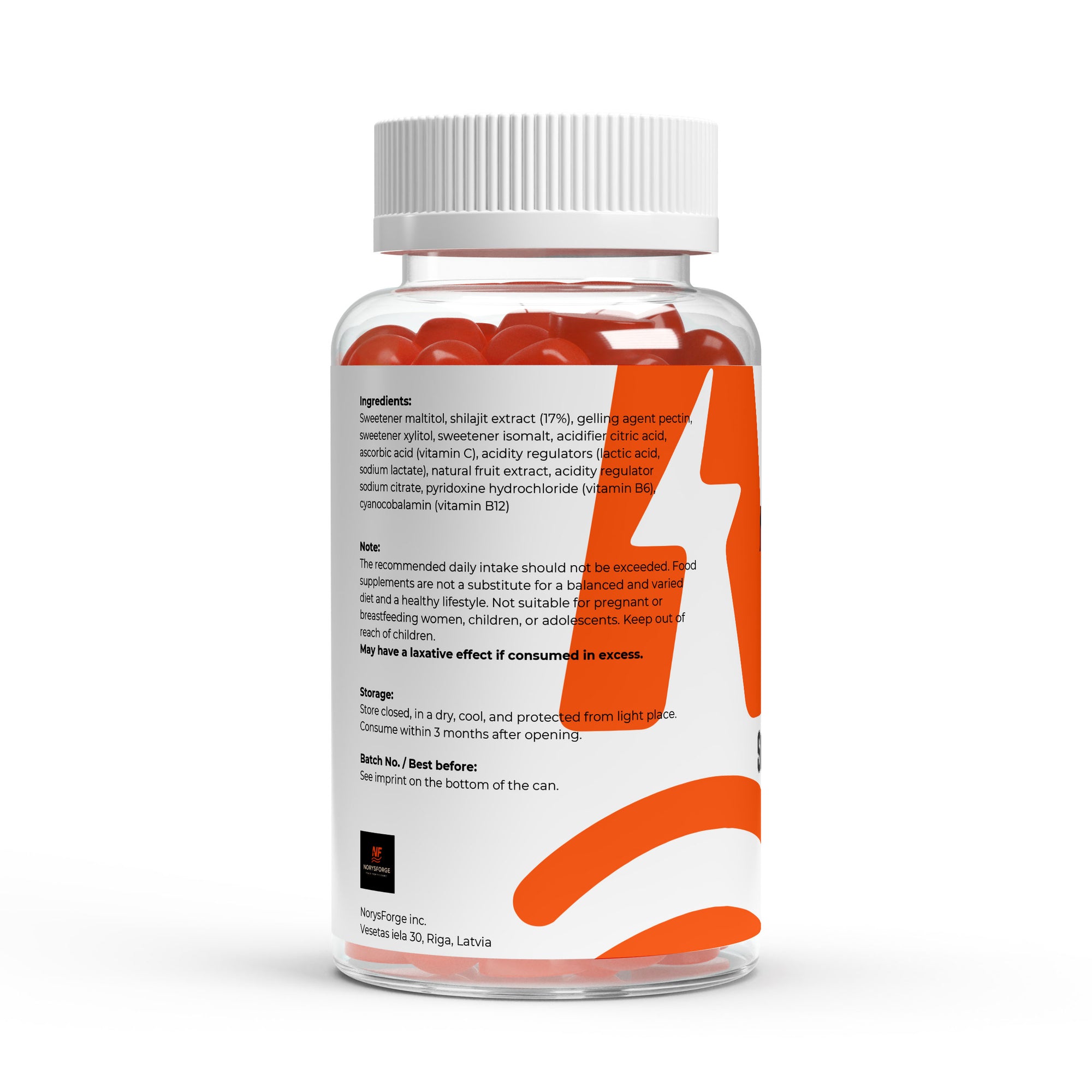Premium Shilajit + Vitamin C, B6, B12 | 60 Gummies - NorysForge
