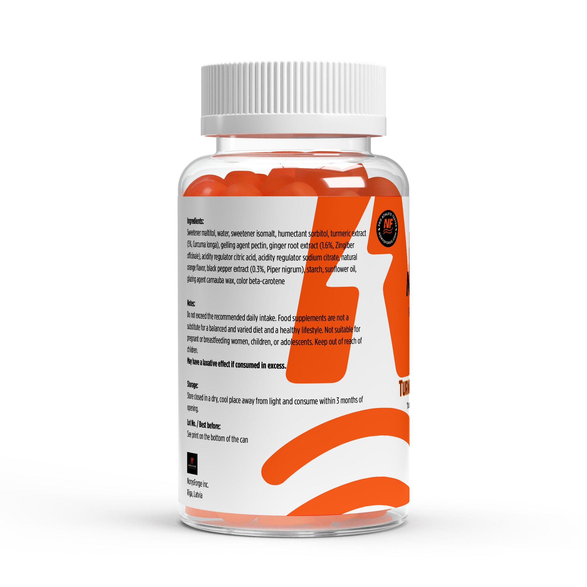 Turmeric + Ginger + Black Pepper 60 Gummies | Orange flavour - NorysForge