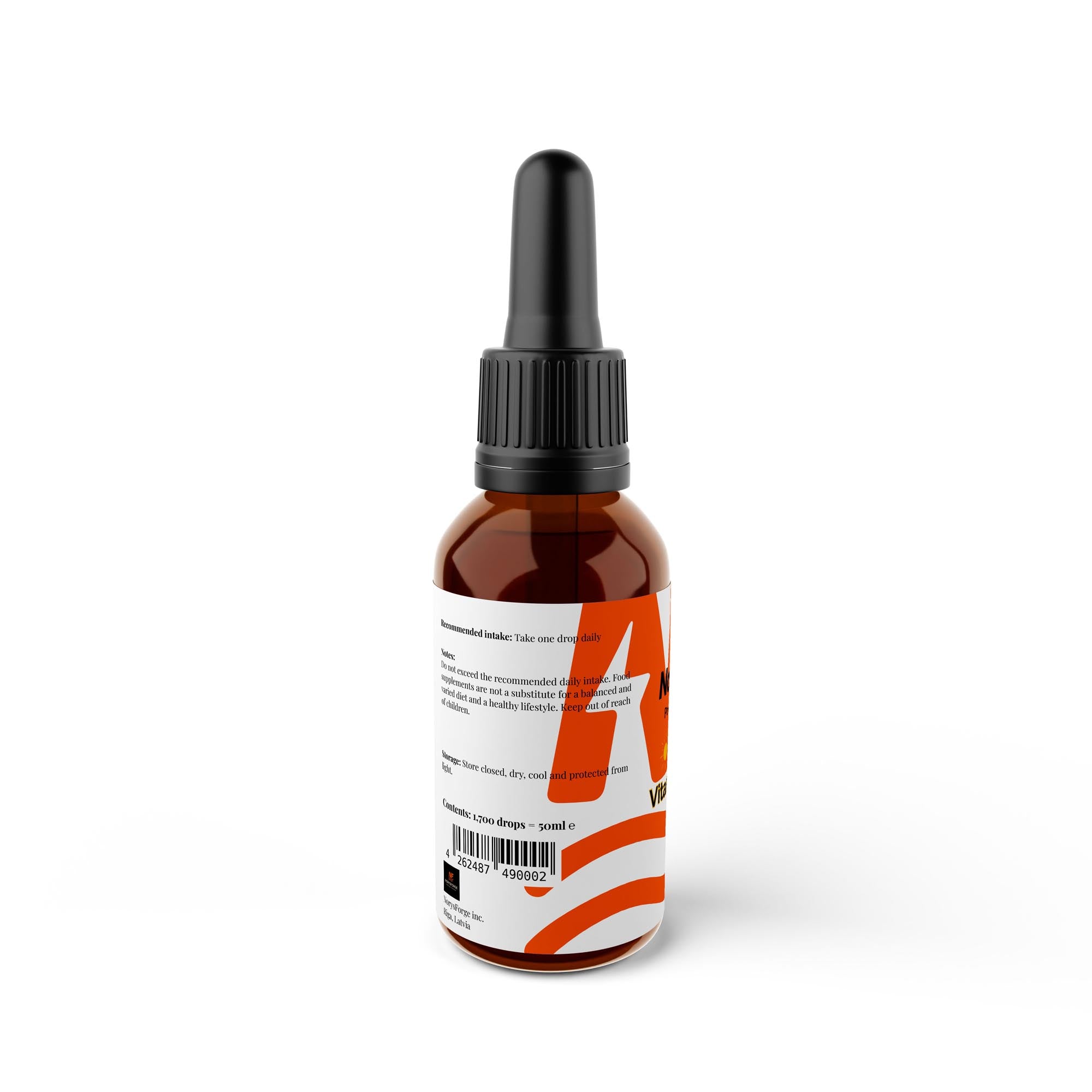 Vitamin D3 + K2 Drops | 1000 IU | 1700 Daily servings - NorysForge