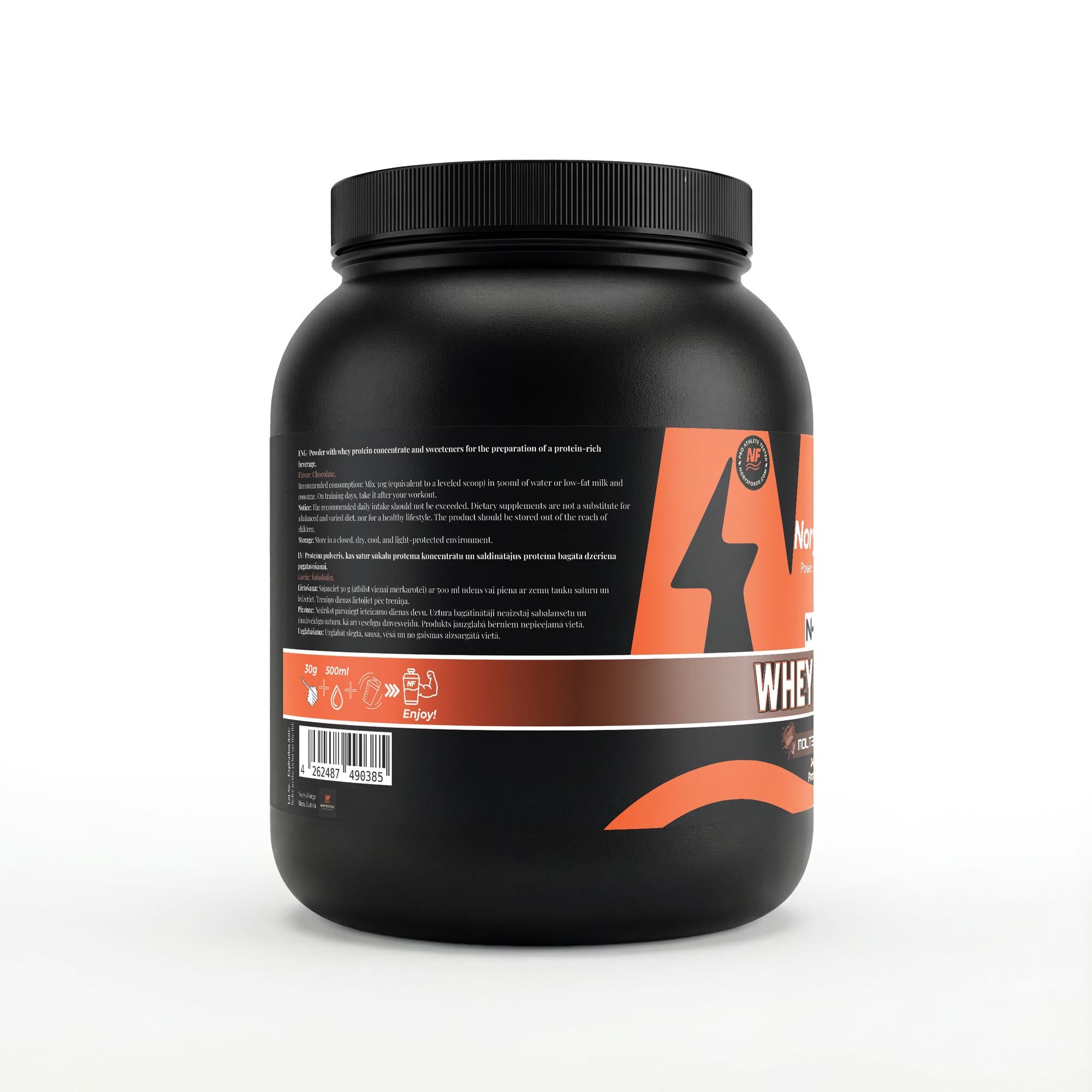 N-Core Premium Whey | Molten Chocolate | 1000g Complete Protein & EAAs - NorysForge - Best Powder in Europe