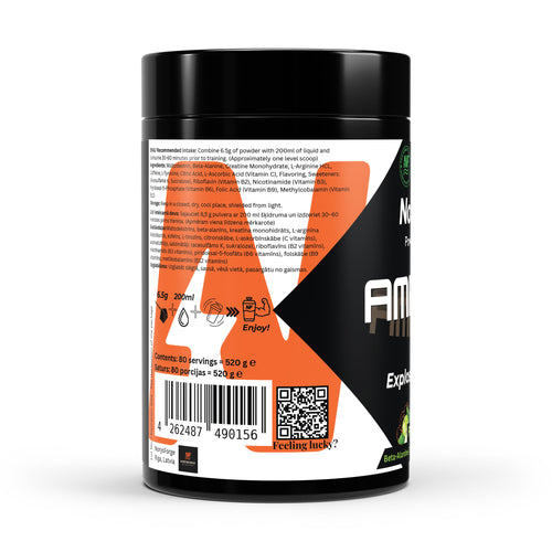 AmpCore Pre-Workout | Apple | 520g - NorysForge 