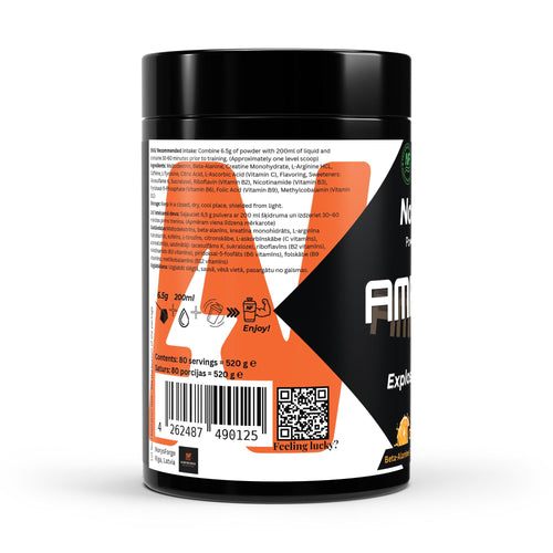AmpCore Pre-Workout | Orange | 520g - NorysForge 