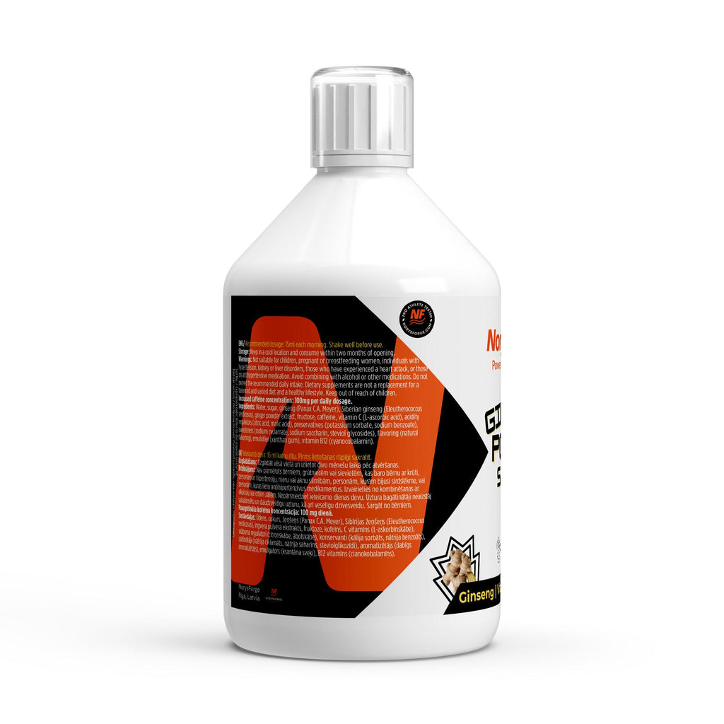 Ginseng Power Shots – 33 Shots – 500 ml - NorysForge - Best Energy Shots in Europe