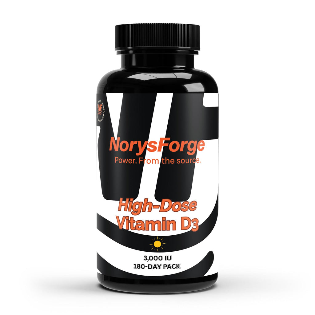 Vitamin D3 3,000 IU - 60 Vegan Softgels - NorysForge - Best Softgels in Europe