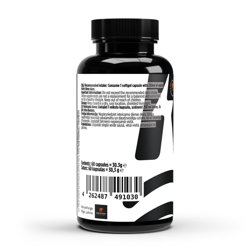 Vitamin D3 3,000 IU - 60 Vegan Softgels - NorysForge - Best Softgels in Europe