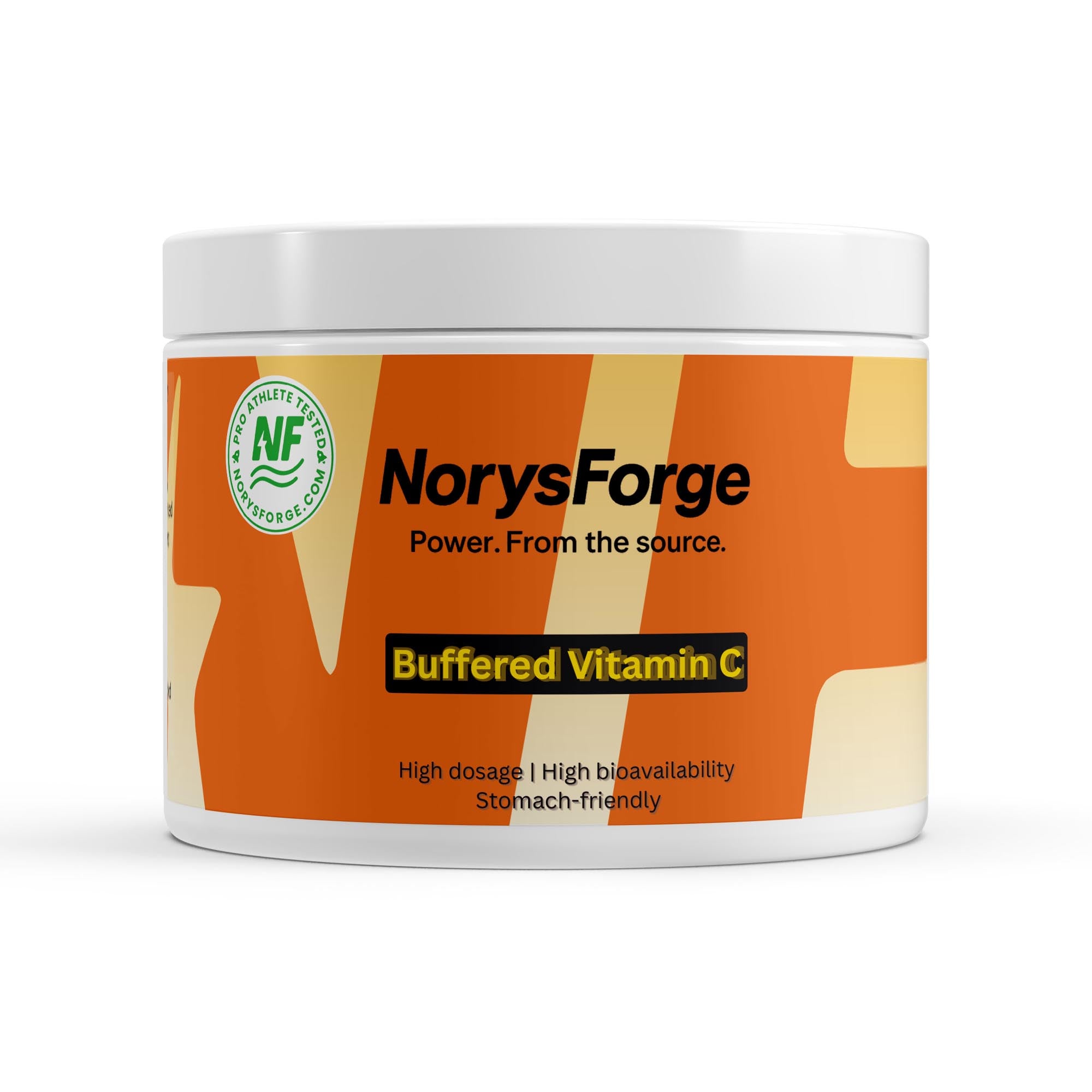 NorysForge Buffered Vitamin C large pack and dose for everyday use and health - stomach friendly. 500mg - 1 year supply! 