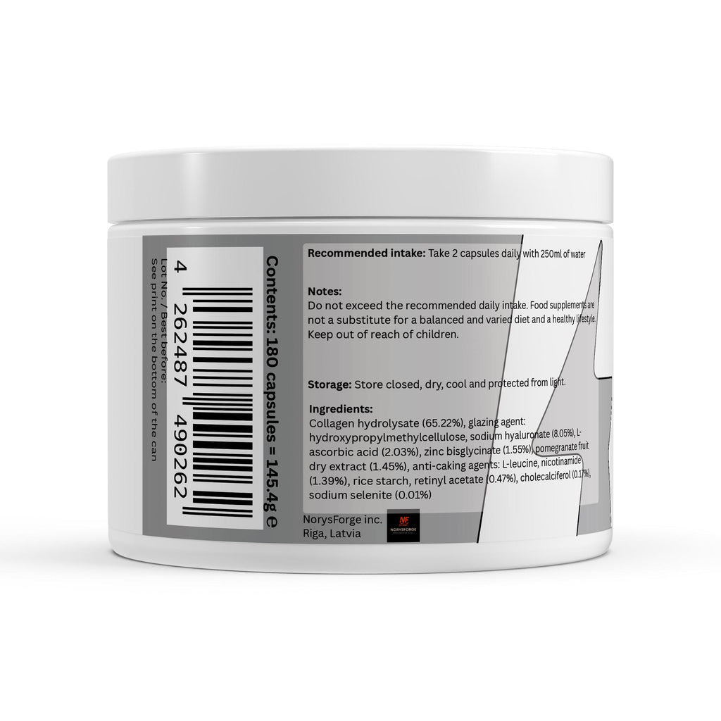 Collagen Plus 180 capsules for hair, skin and nails – premium collagen supplement for beauty and healthy appearance
