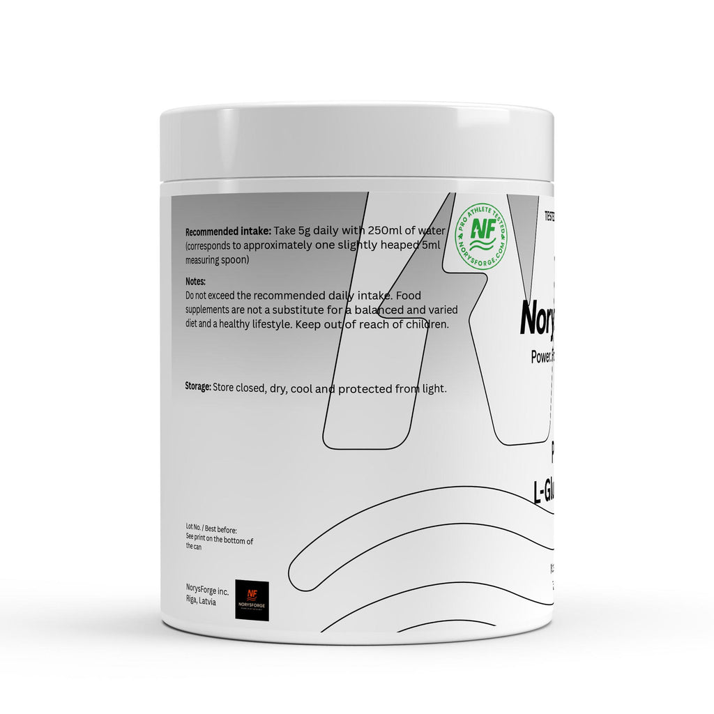 L-Glutamine Powder | 500g Pure Recovery Amino - NorysForge 