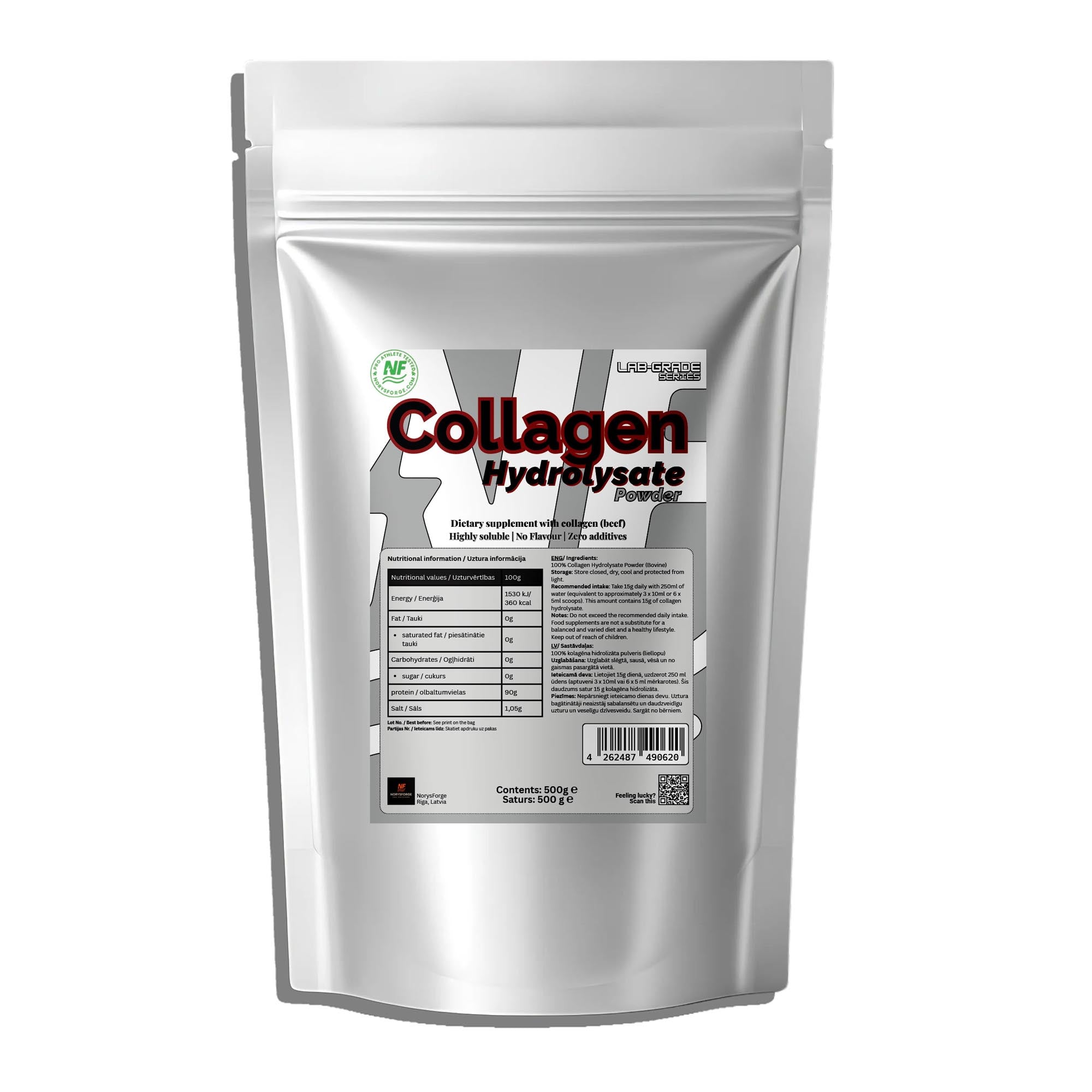 Collagen Hydrolysate Powder | 500g Pure Collagen - NorysForge - Best Powder in Europe