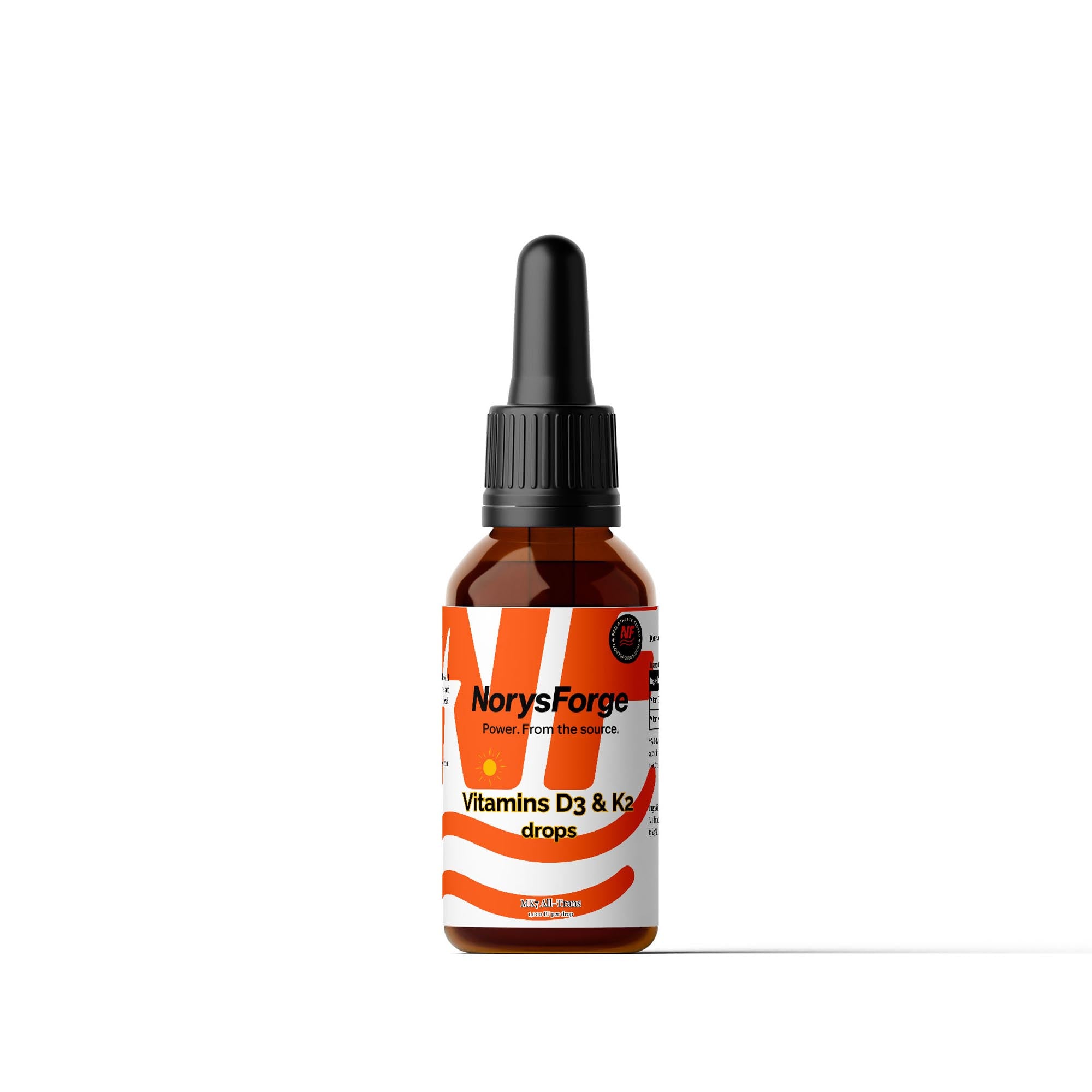 Vitamin D3 + K2 Drops | 1000 IU | 1700 Daily servings - NorysForge 