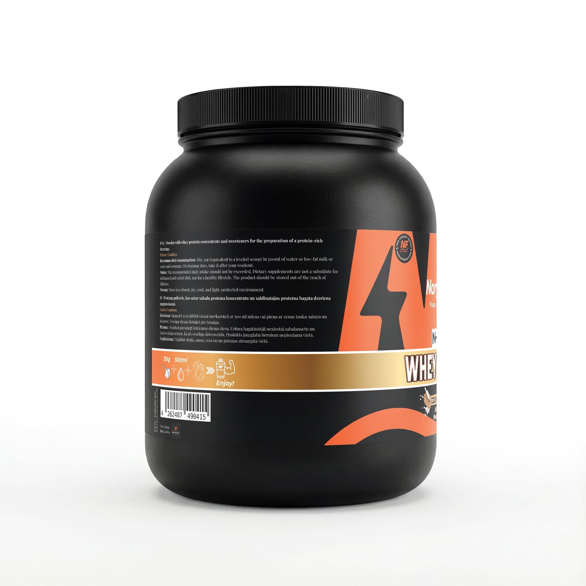 N-Core Premium Whey | Hot Cookie Crunch | 1000g Complete Protein & EAAs - NorysForge - Best Powder in Europe