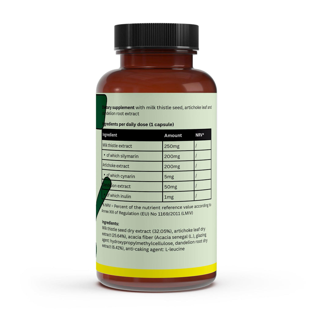 Milk Thistle + Artichoke + Dandelion Complex | 120 Vegan Capsules - NorysForge - Best Capsules & Tablets in Europe