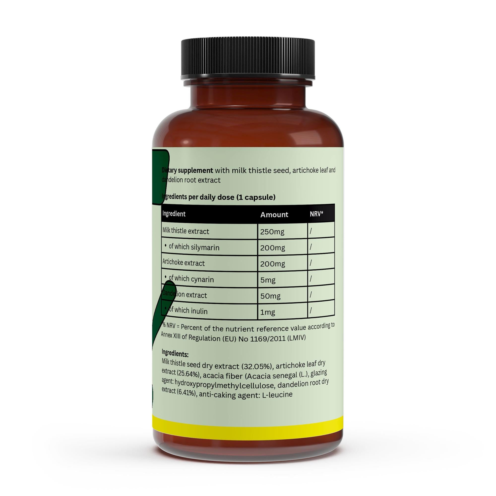 Milk Thistle + Artichoke + Dandelion Complex | 120 Vegan Capsules - NorysForge - Best Capsules & Tablets in Europe